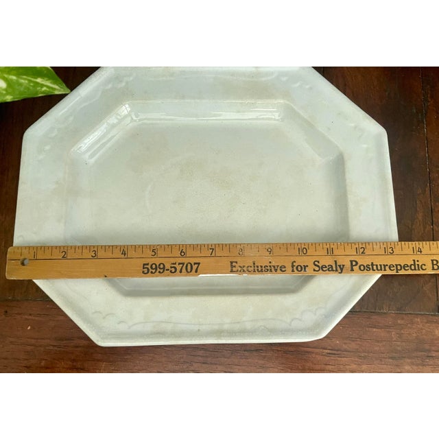 Antique T&r Boote Ironstone Platter – Large Octagonal English Farmhouse Decor – 1800s For Sale - Image 10 of 10