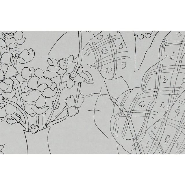 Modern After Henri Matisse, Femme Et Vase De Fleurs, Lithograph For Sale - Image 3 of 5