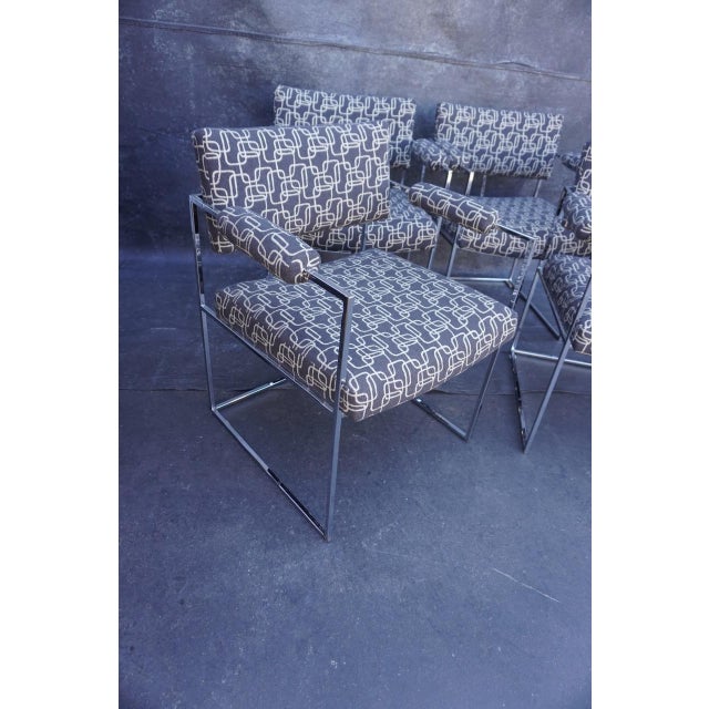 Set of four vintage Milo Baughman armchairs for Thayer Coggin, showcasing the timeless sophistication of iconic American...