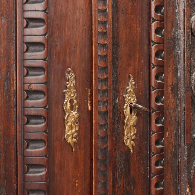 Neo-Renaissance Style Walnut Double-Body Sideboard For Sale - Image 10 of 14