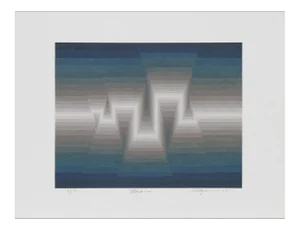 "Mayan", 1984, Silkscreen by Roy Ahlgren