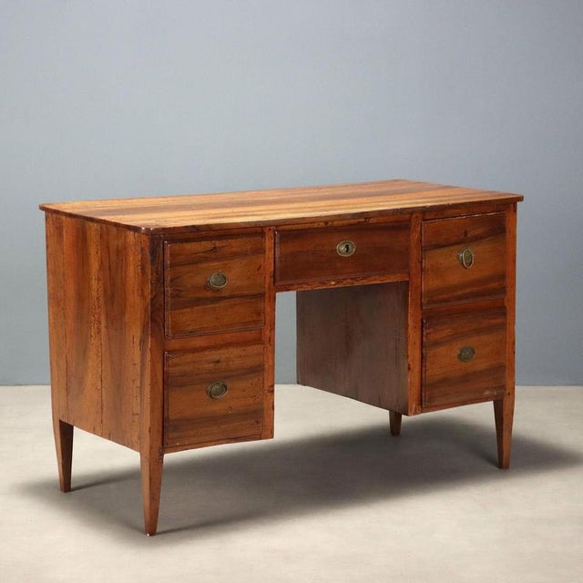 Antique Italian Directoire Walnut Desk, 1800s For Sale - Image 10 of 10