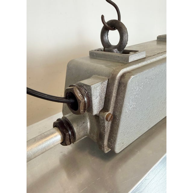 Gray Industrial Grey Tube Light from Elektrosvit, 1970s For Sale - Image 8 of 18