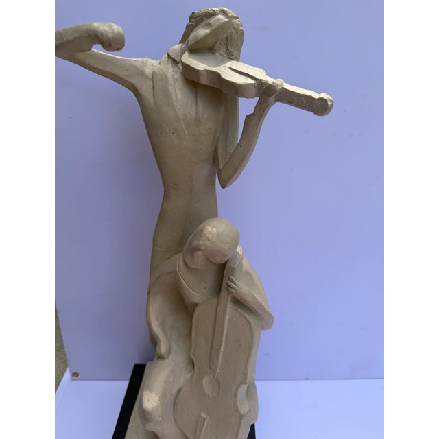 1980s Austin Productions “The Duet” Mid-Century Modern Musicians Sculpture For Sale - Image 4 of 17
