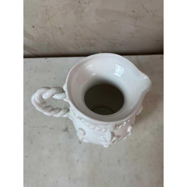 White Pitcher by Emile Tessier For Sale - Image 14 of 16