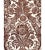 Contemporary Sample - The House of Scalamandre Luciana Damask Print Wallcovering, Espresso For Sale - Image 3 of 3
