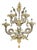 Venetian Ca Rezzonico Murano Glass Wall Sconce with Gold Leaf and Flowers by Simoeng for Simoeng For Sale