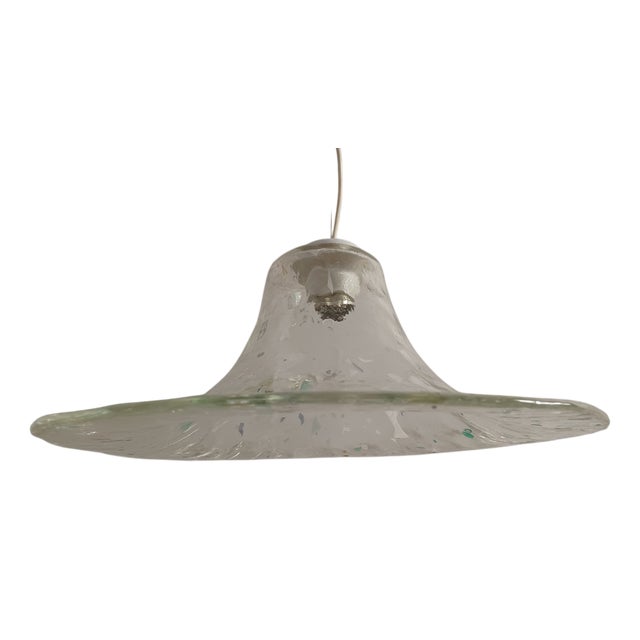 Vintage Murano Pendant Lamp, 1980s For Sale