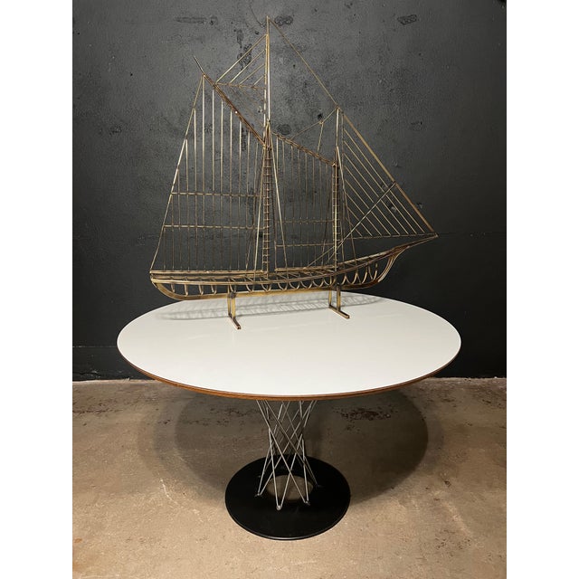 Knoll Mid 20th Century 47.5” Cyclone Dining Table by Isamu Noguchi for Knoll For Sale - Image 4 of 15