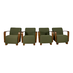 Early 21st Century Steelcase / Turnstone Modern Lounge Chair - Set of 4