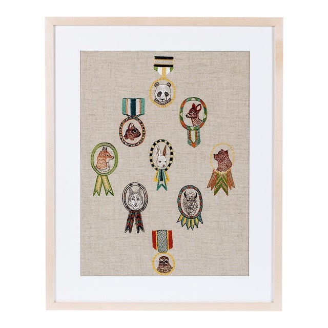 Merit Badges Framed Textile Art Chairish