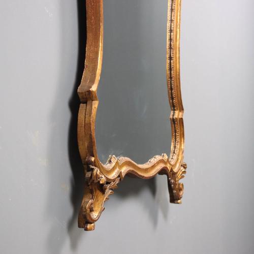 Goldenrod Antique Baroque Style Mirror, 1800s For Sale - Image 8 of 10