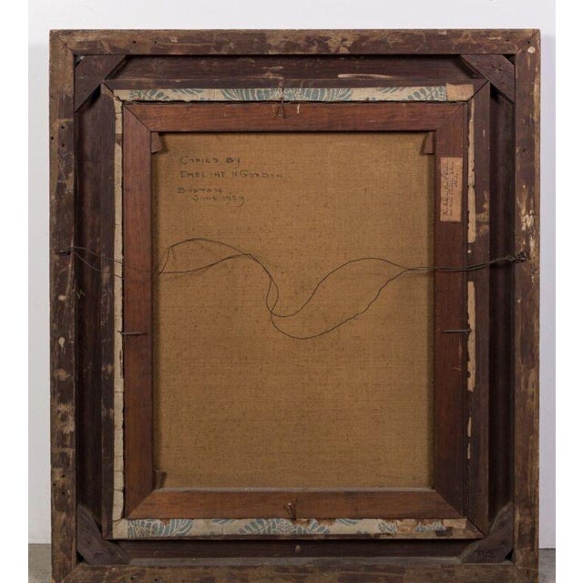 Gold Antique Oil Painting Portrait of 17thC Gentleman, Gold Leaf Gilt Frame, Signed For Sale - Image 8 of 10