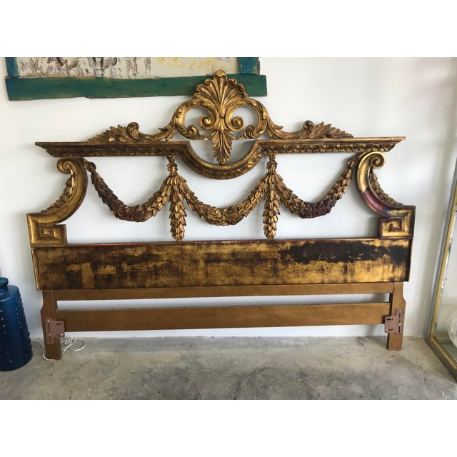 1960s Hand Carved Italian King Size Headboard Chairish