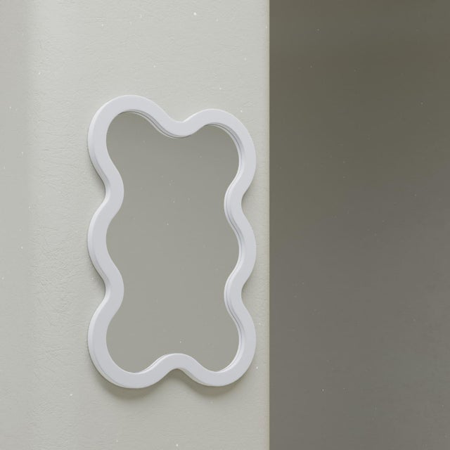 Small Contemporary Rectangular Mirror Made to Order - Blue Hvyli 6 For Sale - Image 11 of 15