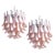 Italian Pink Petal Murano Chandeliers, Set of 2 For Sale