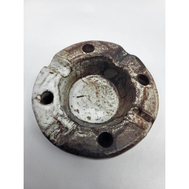 Mid-Century Modern Vintage Ceramic Stoneware Ashtray, 1950s For Sale - Image 3 of 13
