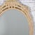 Late 20th Century Coastal or Hollywood Regency Style Oval Wall Mirror Faux Bamboo Resin Ceruse Finish For Sale - Image 11 of 18