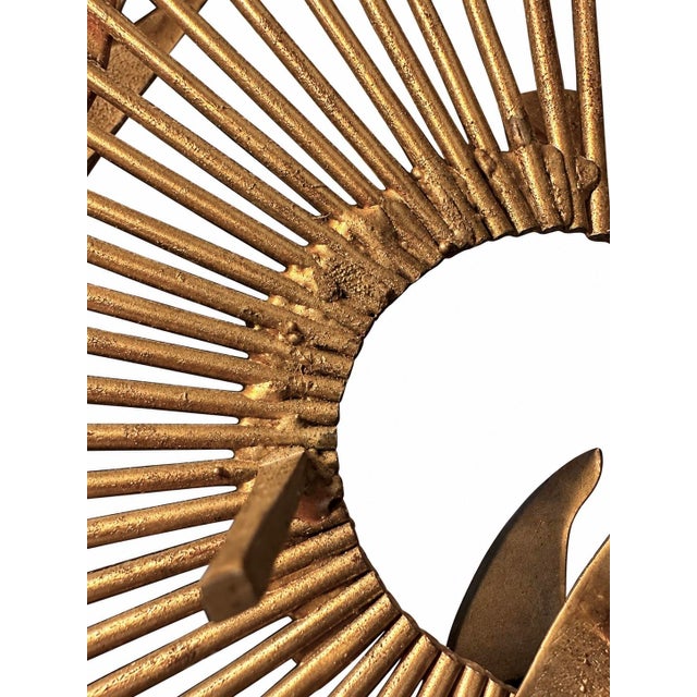 1970s Mid-Century Modern Brutalist Sunburst Bird Wall Sculptures – Exceptional Matching Pair in the Style of Curtis Jeré For Sale - Image 10 of 17