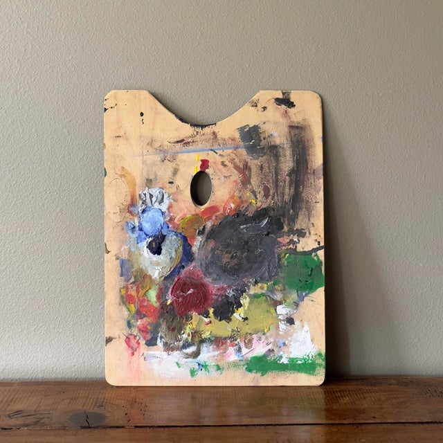 Paint on board palette. From the estate of a Pacific Northwest artist.