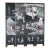 Vintage Matte Black Lacquer Asian Four Panel Folding Screen Chinoiserie Room Divider For Sale