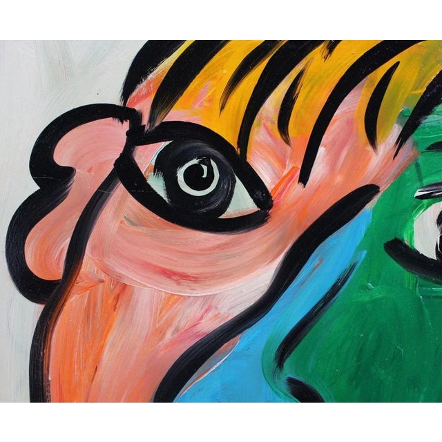 Peter Robert Keil, Portrait of a Young Man, 1983, Oil on Board, Framed For Sale - Image 10 of 14