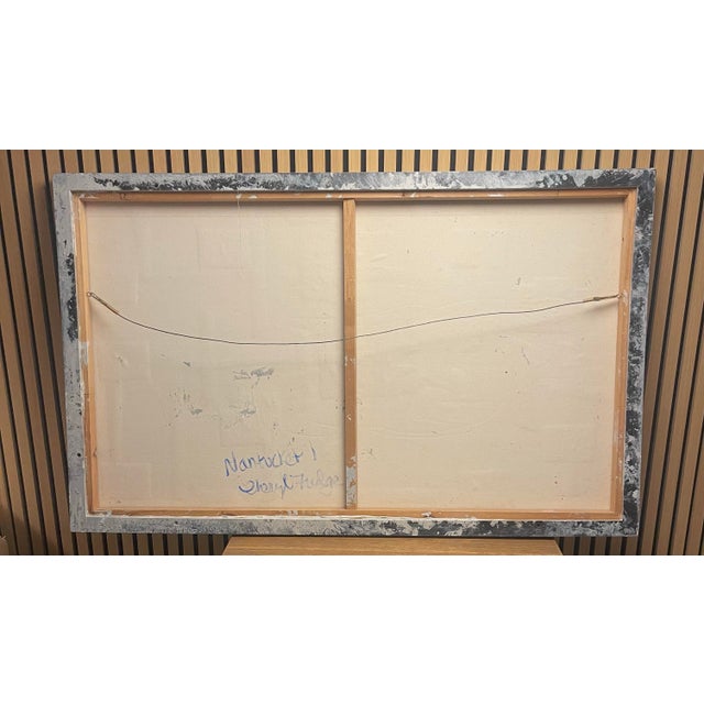 Cheryl Fudge “Nantucket I” – Large Blue & White Coastal Abstract Mixed Media Painting (2025) For Sale - Image 11 of 11