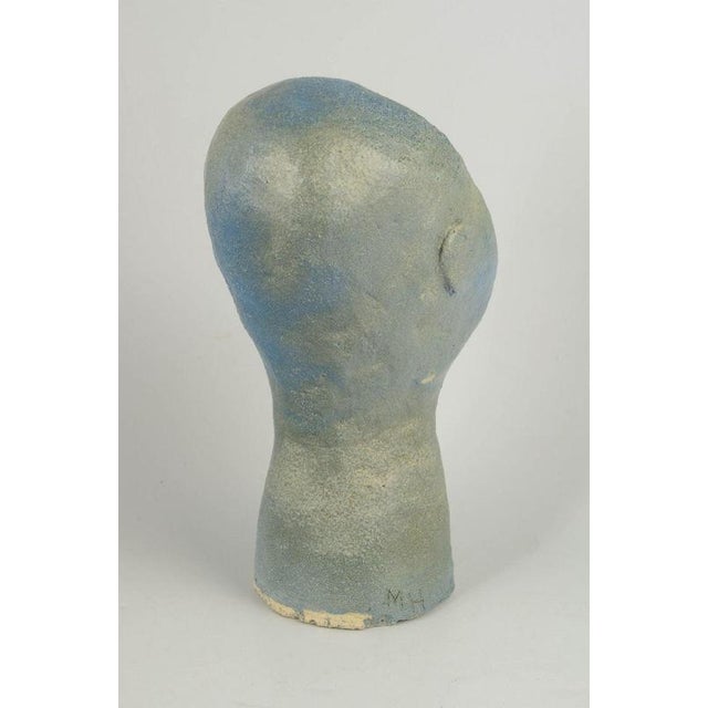 Contemporary Minimalist European Studio Ceramic Stoneware Bust, 1980s For Sale - Image 3 of 5