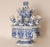 Royal Delft Royal Delft Tulip Vase Tulpiere Blue and White Earthenware Spouted Vase Dragon Handles For Sale - Image 4 of 15