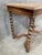 Antique English Barley Twist Side Table, Solid Oak Jacobean Revival Accent Table For Sale - Image 6 of 6