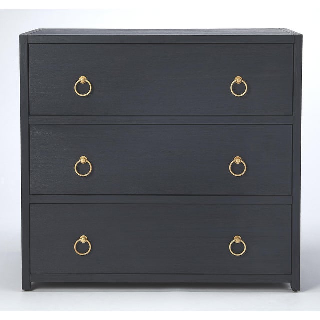Lark 3 Drawer Dresser, Navy Blue For Sale In Chicago - Image 6 of 6