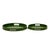 Kenneth Ludwig Chicago Saint Tropez Round Tray Set of 2 - Wild Green For Sale - Image 4 of 10