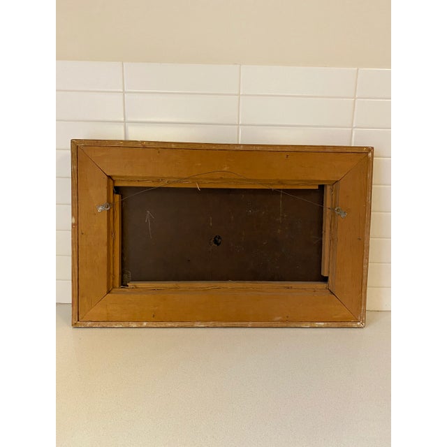 1960s "Abstraction" Abstract Enamel Painting, Framed For Sale In Los Angeles - Image 6 of 9