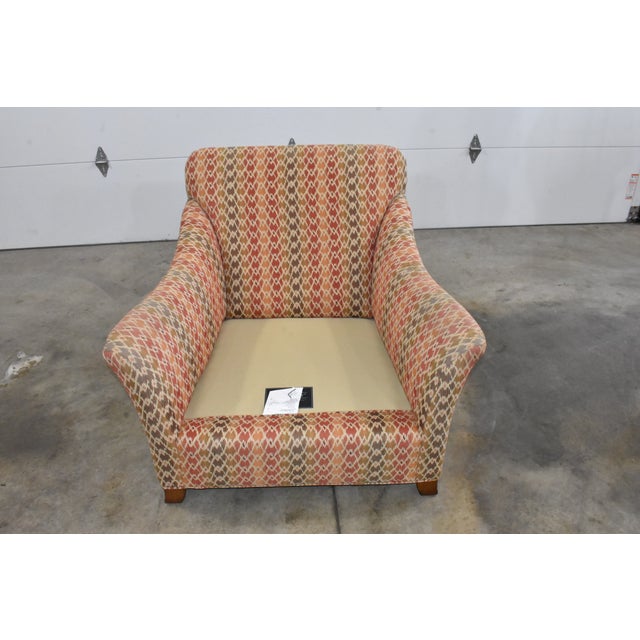 Century Furniture Striped Lounge Chair For Sale - Image 9 of 12