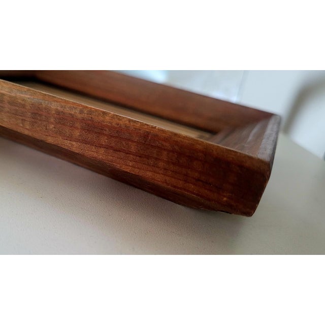 2020s "Tiny Blue Abstract" Is a Wood Framed and Matted, Pencil Drawing 2021 by Lynn Christian. For Sale - Image 5 of 5