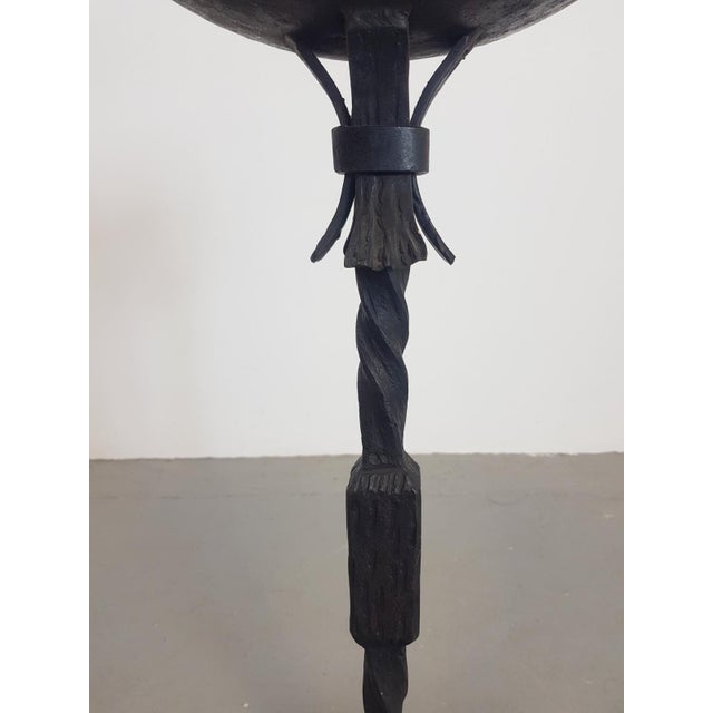 Brutalist Cast Iron Candleholder, Germany, 1960s For Sale - Image 4 of 9