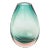 Vintage Murano Antonio Da Ros for Cenedese Sommerso Sea Green and Peach Vase, 60's For Sale