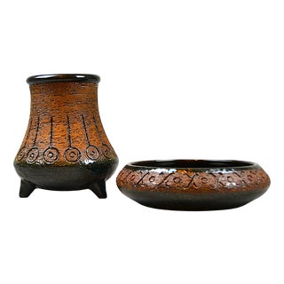 Ceramics by Eke Bjeréna for Gabriel Keramik, Sweden, 1960s, Set of 2 For Sale