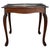 Edwardian Carved Oak Side Table with Floral Relief Decoration For Sale - Image 3 of 7