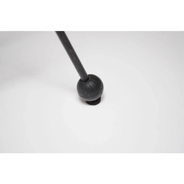 Mid-Century American Modern Black Metal Wire Magazine Rack For Sale - Image 11 of 12