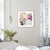 Christiane Corcelle "Happy Hour" Mixed Media on BFK Paper, Framed Abstract Painting in Mauve, Pink and Teal, 2022 For Sale In Boston - Image 6 of 6