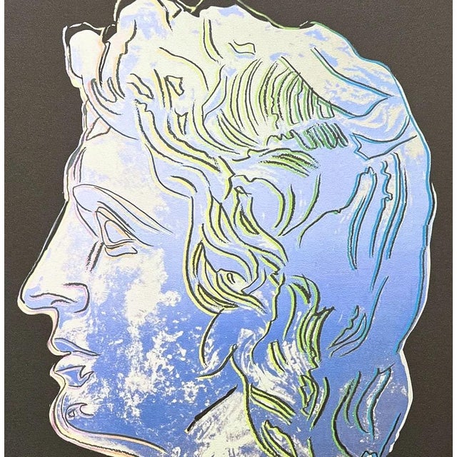 Andy Warhol 1986 Carnegie Museum of Art After Andy Warhol "Alexander the Great Blue With Beige" Lithograph For Sale - Image 4 of 7