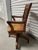 English Industrial Oak "Captain Chair" or Swivel Chair, Circa 1900's For Sale In Savannah - Image 6 of 7
