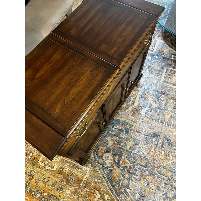 1980s Statton Trutype Americana Cherry Flip Top Server For Sale In Richmond - Image 6 of 15