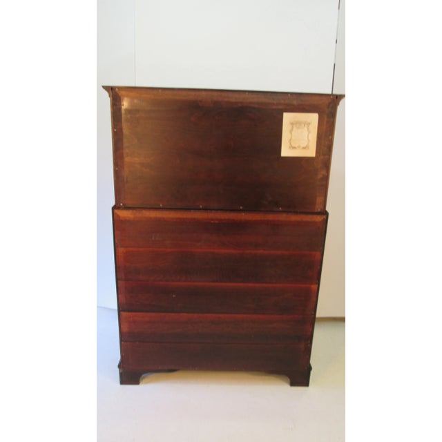 Kittinger 1970s Mahogany Kittinger Cw 1 Secretary For Sale - Image 4 of 12