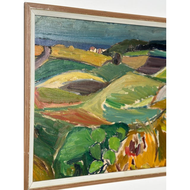 Doris Hennix, Landscape, 1948, Oil on Panel, Framed For Sale - Image 10 of 15