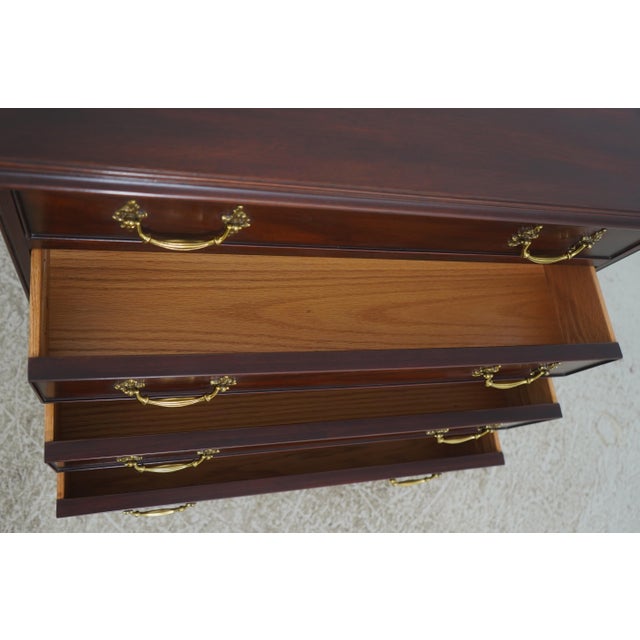 Henkel Harris Henkel Harris Mahogany Chippendale Style Bachelors Chest For Sale - Image 4 of 14