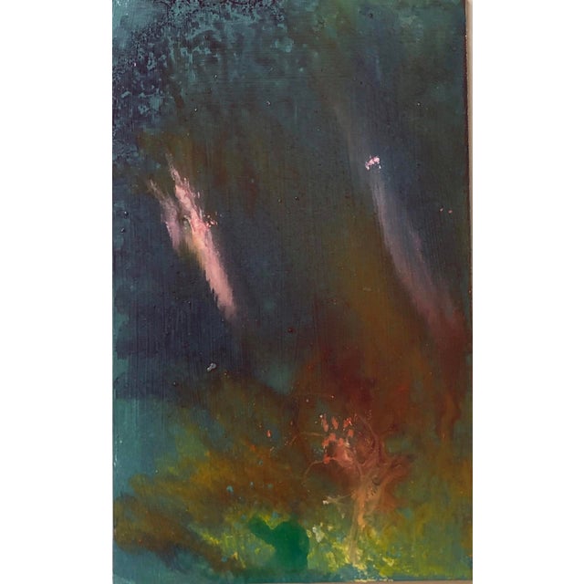 Early 21st Century Dark Spirit by Lisa Fricker | Oil on board portrait of a figure with a dark background For Sale - Image 5 of 5