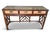 Brown Mid-Century Modern Rattan Side Table with Glazed Top, 1950s For Sale - Image 8 of 10