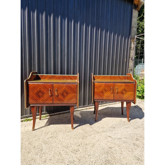 Vintage Art Deco Nightstands, 1940s, Set of 2 For Sale - Image 9 of 11